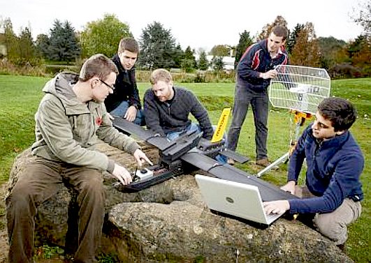 Students from Bath University working on their IMECHE entry