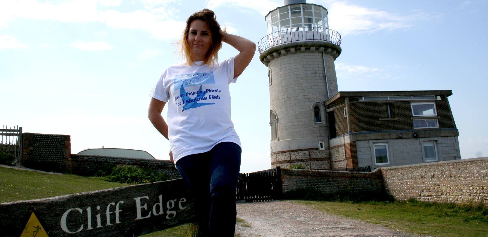 Belle Toute lighthouse, Beachy Head, Eastbourne, Sussex