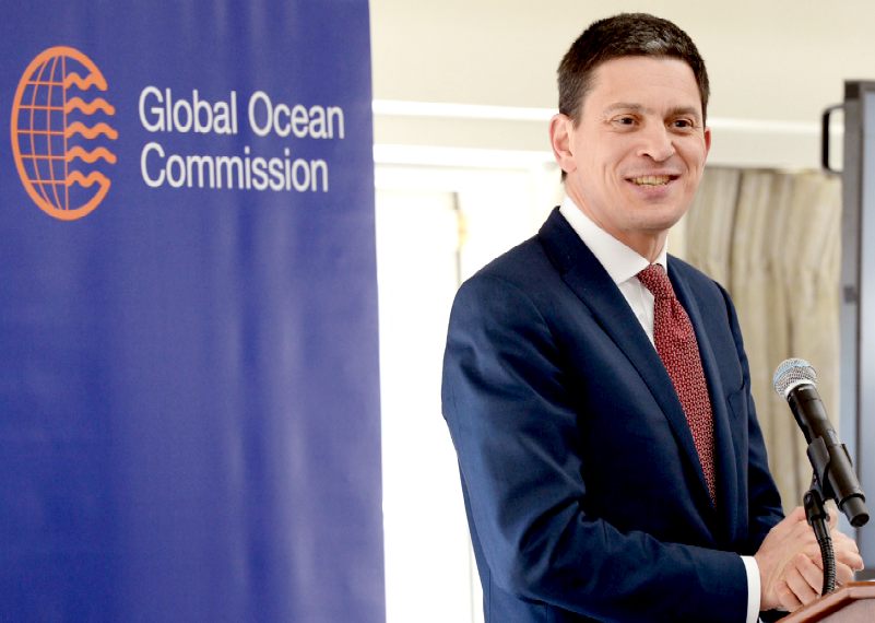 David Miliband, co chair, Global Ocean Commission