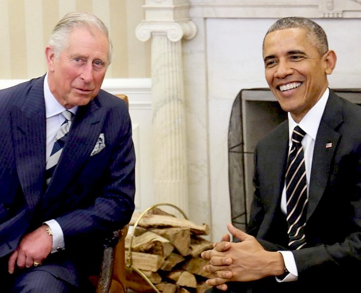 Prince Charles and Barack Obama in the Oval Office, Whitehouse
