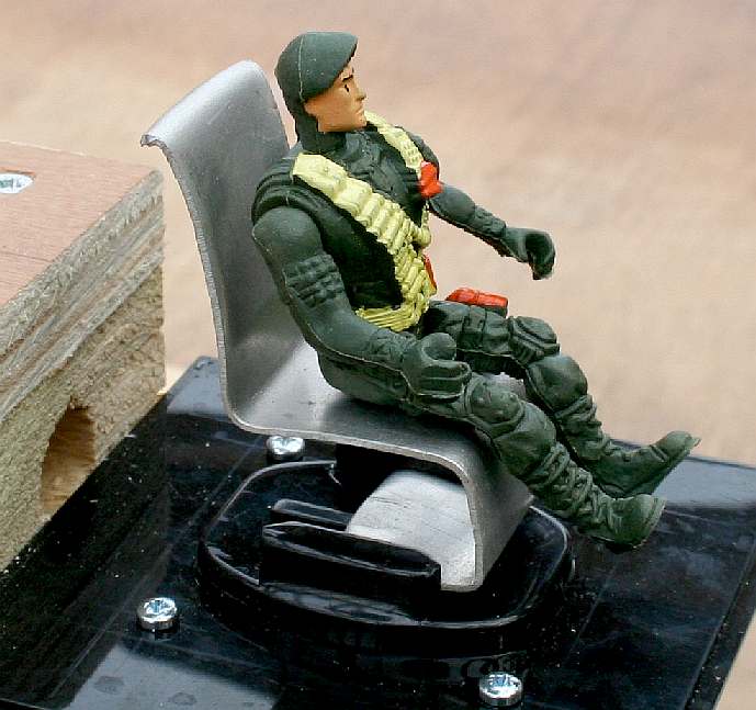 1/20th scale driver on aluminium seat