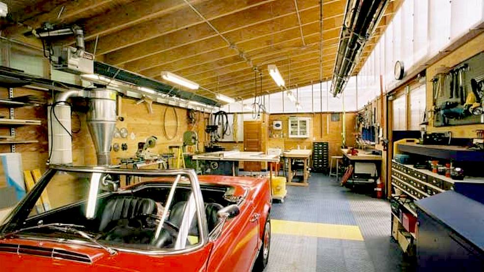 The workshop of an auto enthusiast