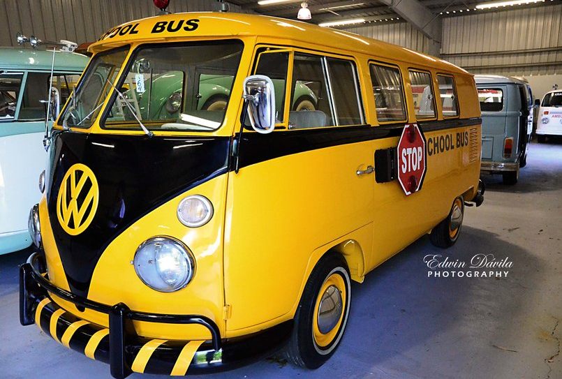 Media review VW vans and artwork, school bus
