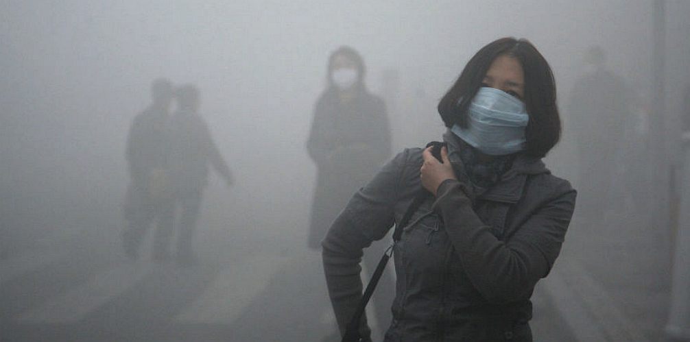 Carcinogenic smog in Beijing, China