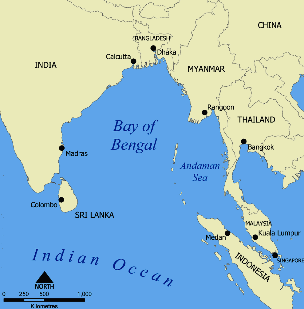 Bay of Bengal map