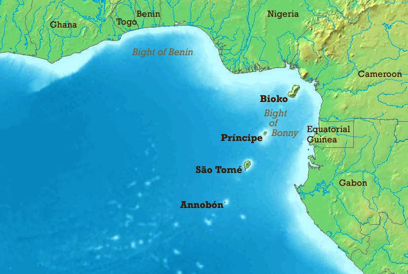 Gulf Of Guinea West Africa Map