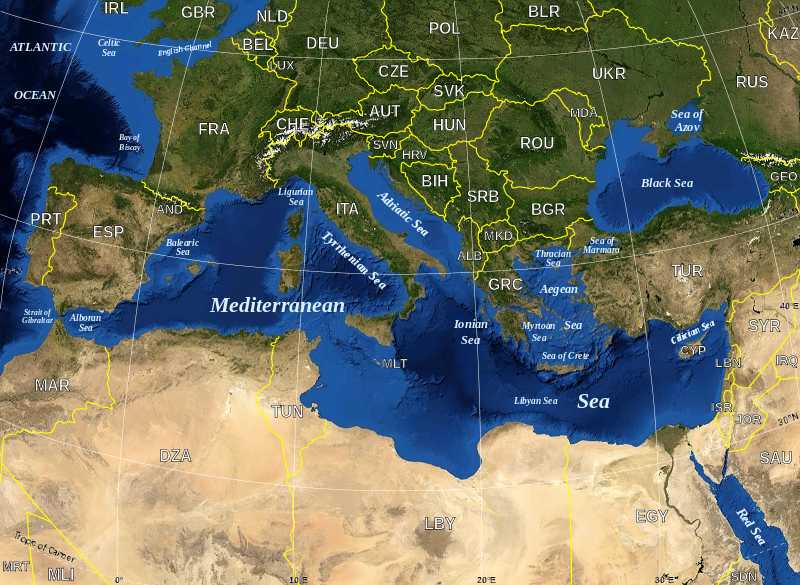 The Mediterranean Sea World Oceans