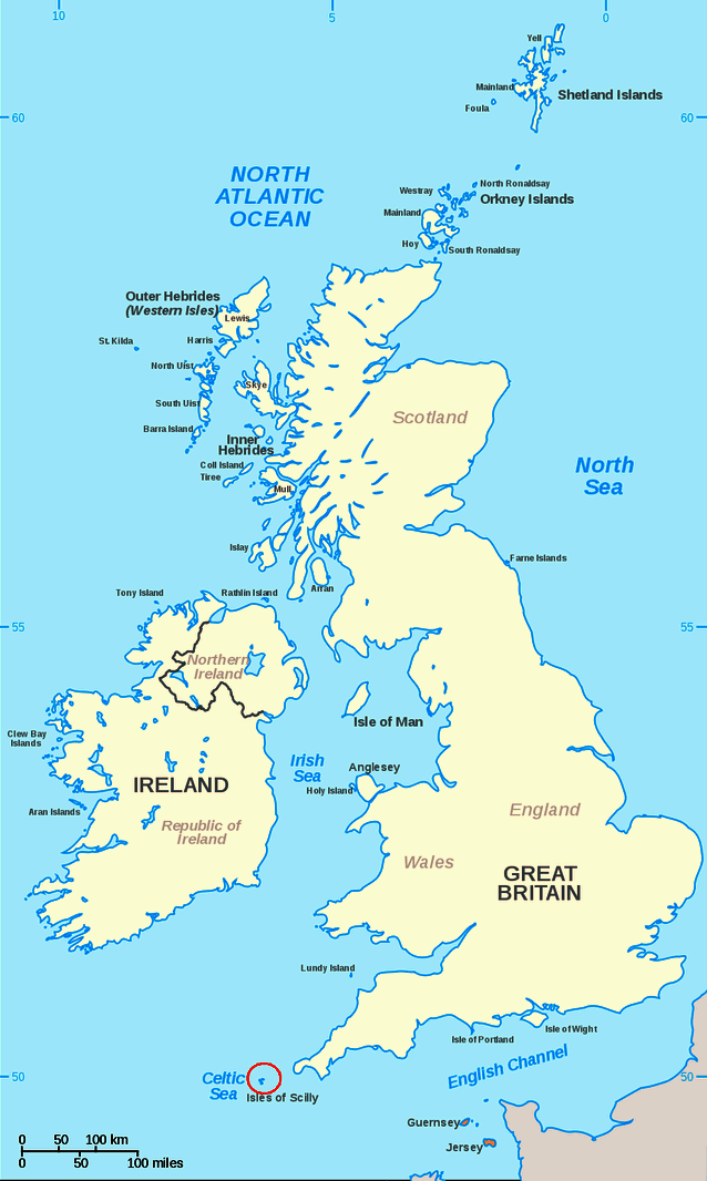 Map of the United Kingdom