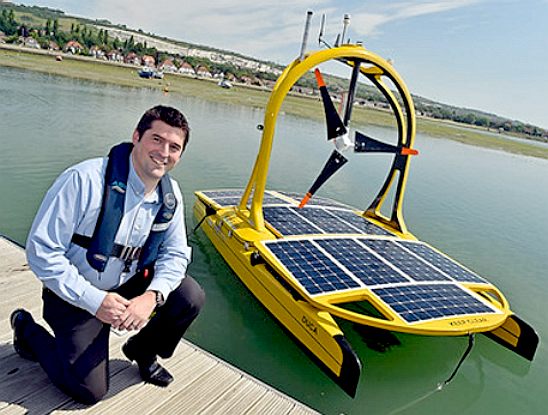 Dan Hook poses with the C Enduro catamaran