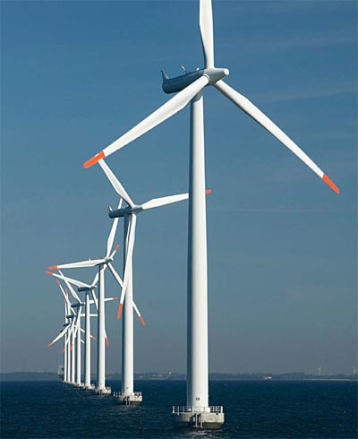 Denmark, leading Europe in the installation of offshore wind turbines