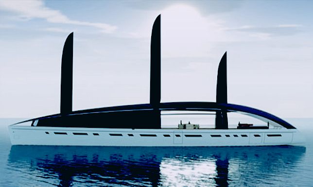 Green solar powered super yacht by Allastair Callendar