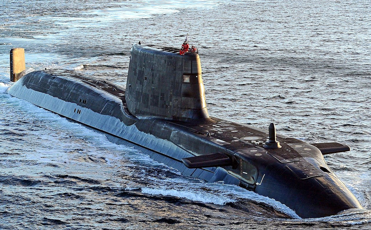 An Astute class nuclear powered submarine