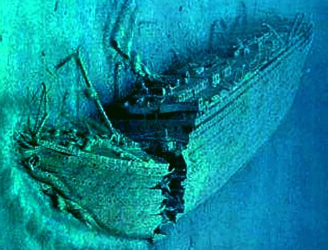 Britannic wreckage